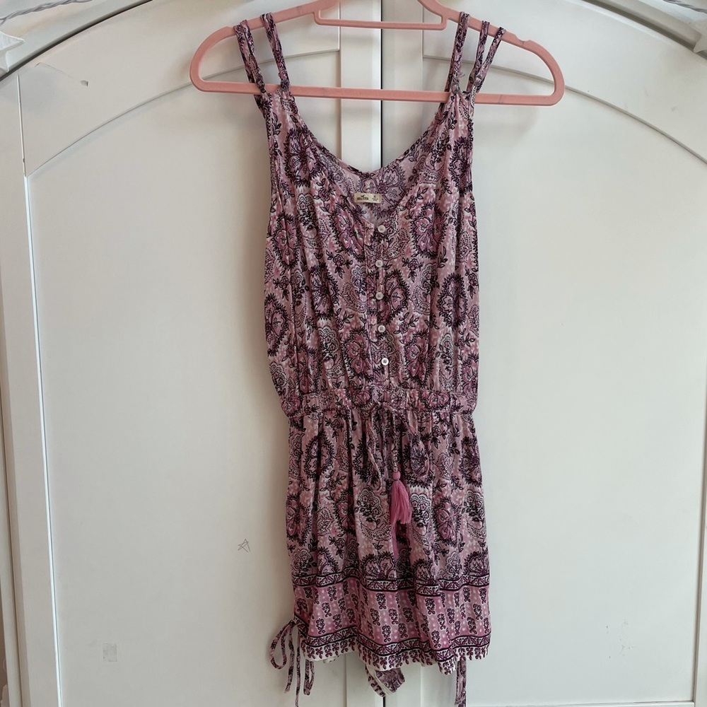 Hollister Pink Paisley Romper